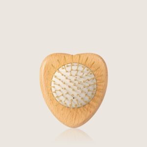 Gua Sha Hair & Scalp Brush: Love Heart Wooden Edition