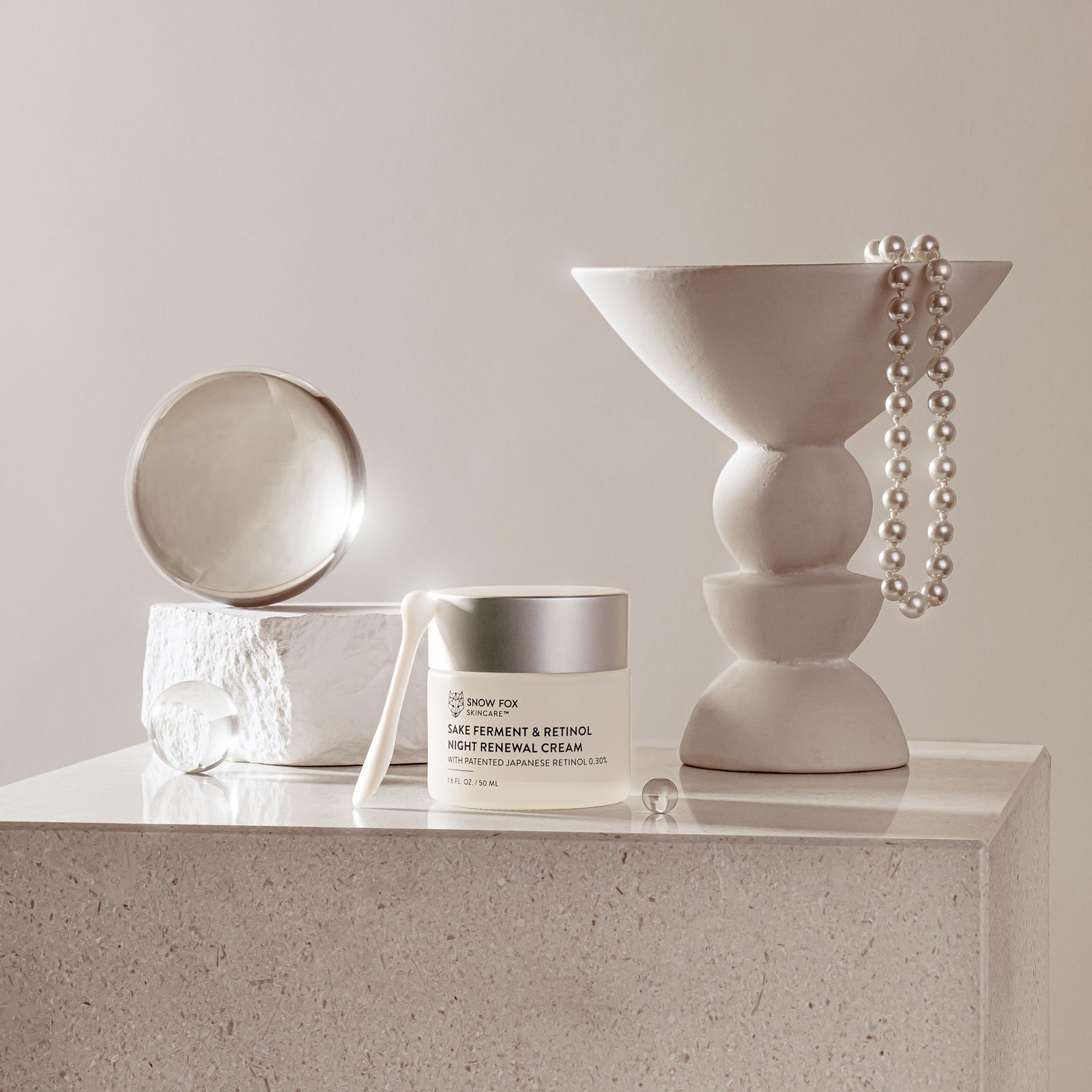 Sake Ferment & Retinol Night Renewal Cream - Image 4